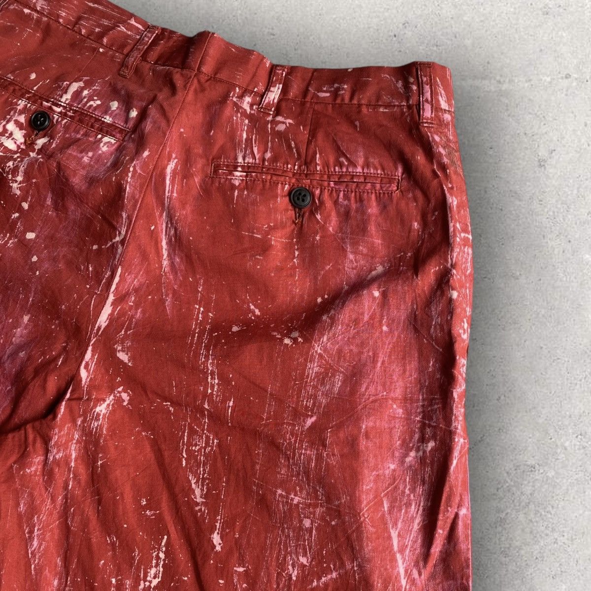Dries Van Noten Dries Van Noten Red Degraded Pants Size US 30 / EU 46 - 12 Thumbnail