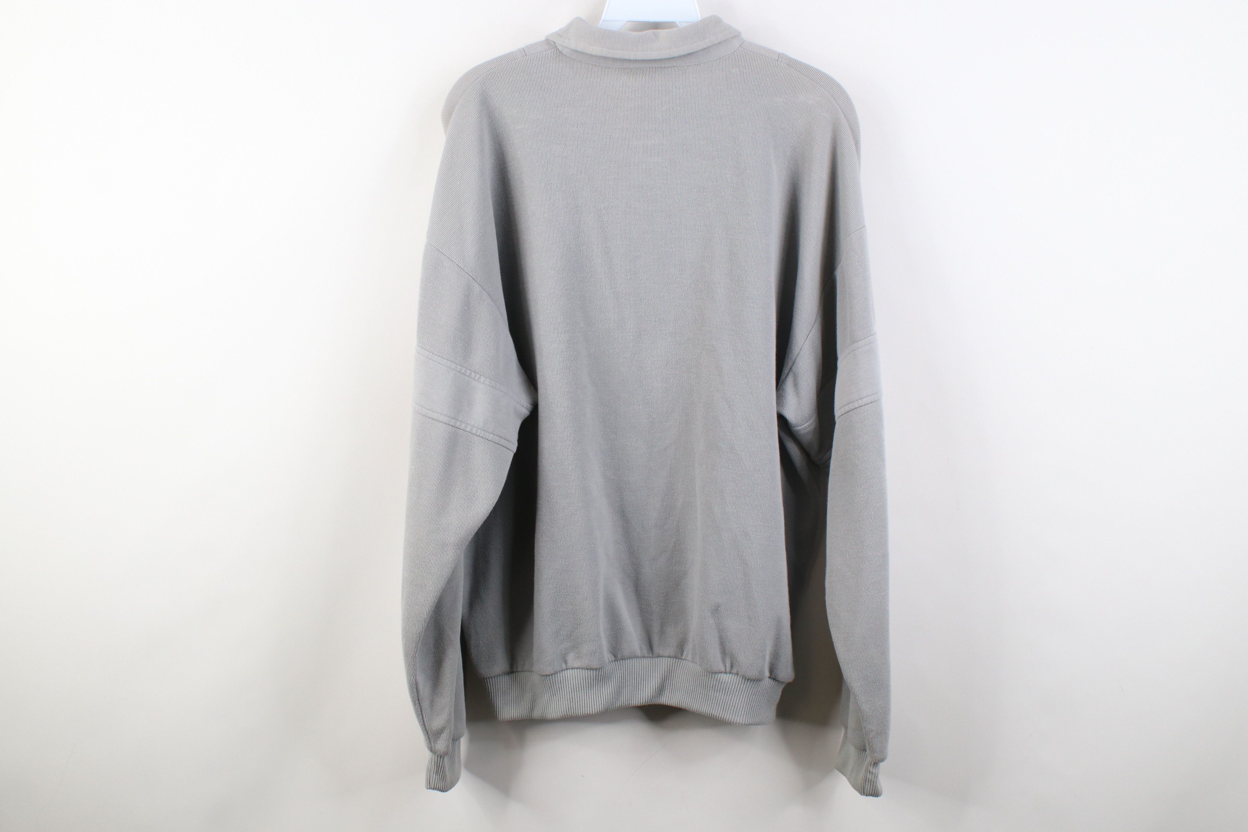 Vintage Vintage 90s Streetwear Ribbed Knit Collared Pullover Sweater Size US L / EU 52-54 / 3 - 13 Thumbnail