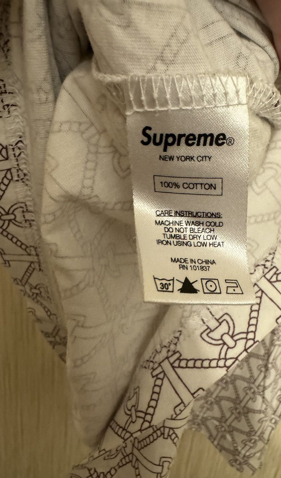 Supreme Supreme Rare SS16 rope print polo Size US M / EU 48-50 / 2 - 10 Thumbnail