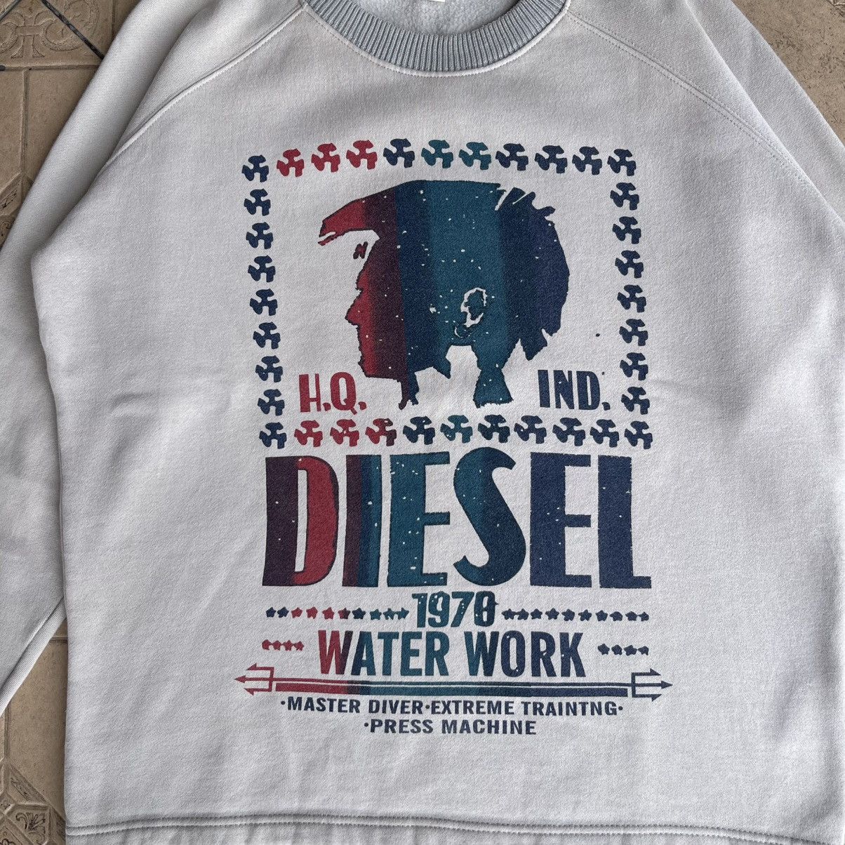 Diesel × Vintage Diesel Sweatshirt Size M to L Size US L / EU 52-54 / 3 - 2 Thumbnail