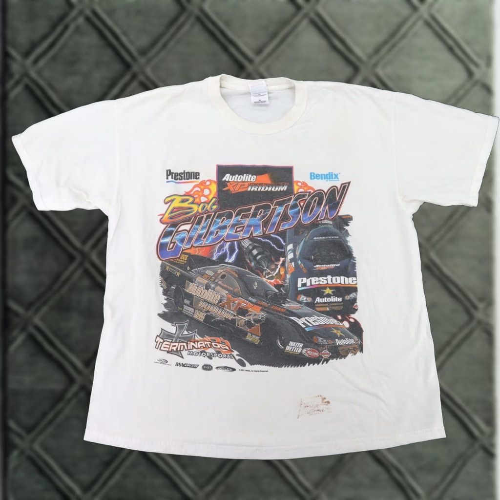 Gildan Vintage Cory Mac Racing Team Shirt - Single XL White - Condition Size US XL / EU 56 / 4 - 1 Thumbnail