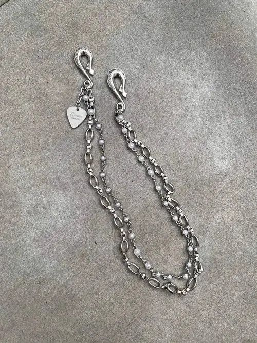 VIBE Riruuko x Endo 2 Layer Natural Echo Pearled Wallet Chain Size ONE SIZE - 1 Thumbnail
