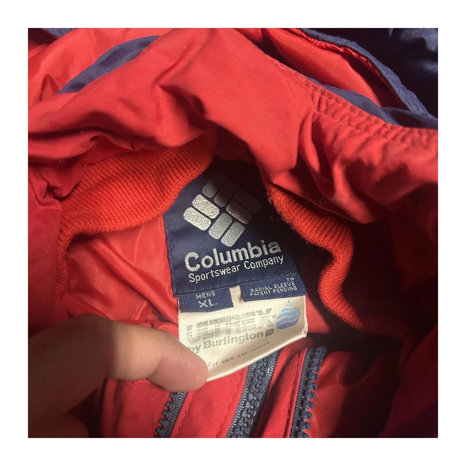 Columbia Vintage Columbia Thinsulate Jacket Coat Blue Red XL Size US XL / EU 56 / 4 - 4 Thumbnail