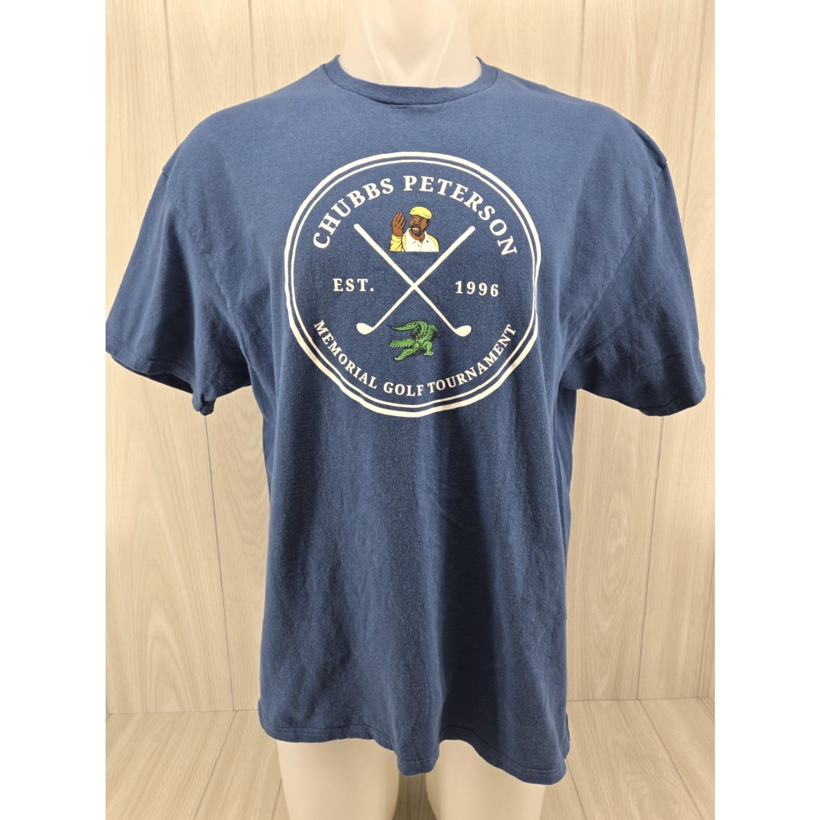 Delta VINTAGE CHUBBS PETERSON Golf Tournament T-SHIRT 2XL Blue Happy Gilmore Mens Shirt Short Sleeve Size US XXL / EU 58 / 5 - 2 Thumbnail