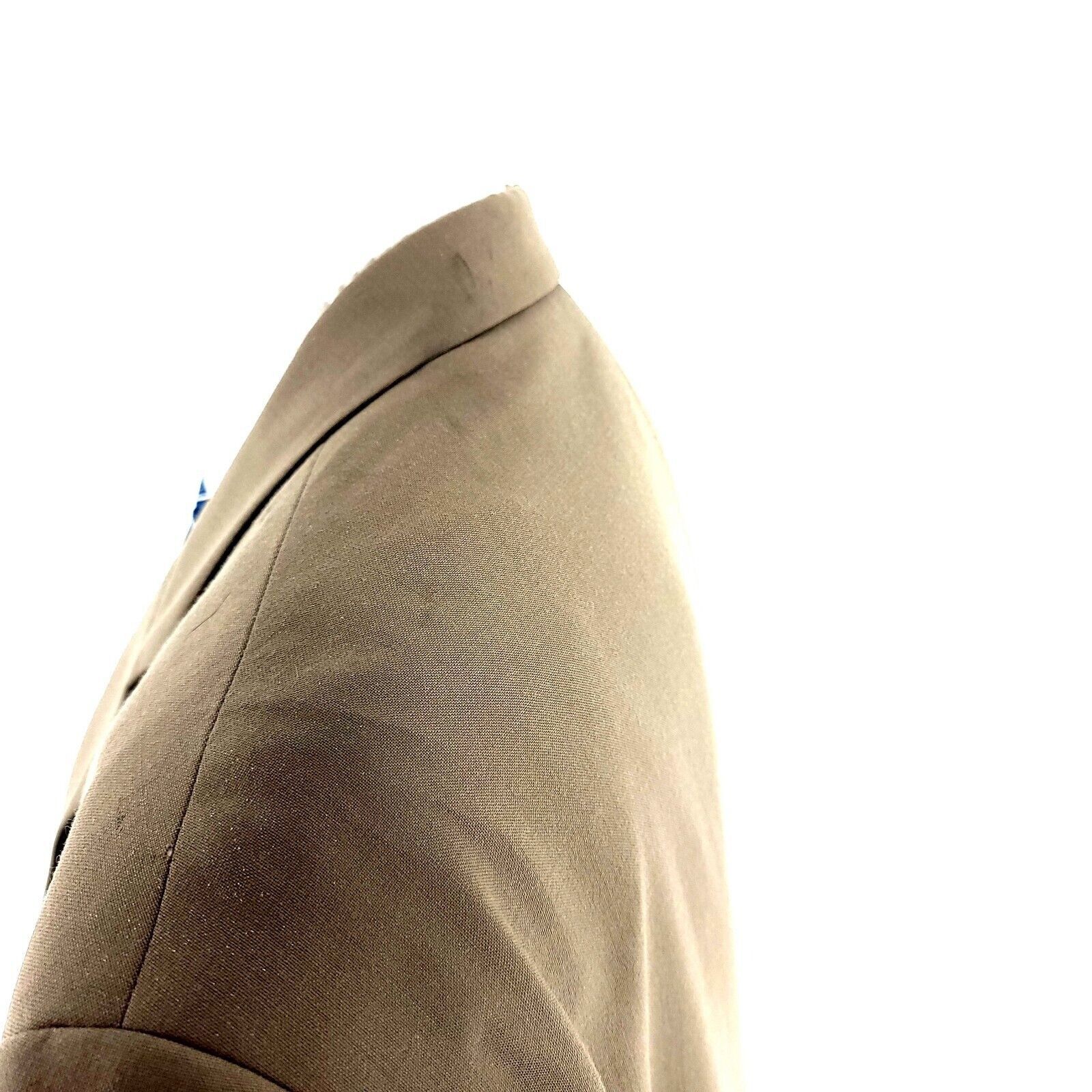 Ralph Lauren DAMAGED Lauren Ralph Lauren Wool 3 Button Blazer 48L Tan Maj Size 48L - 6 Thumbnail