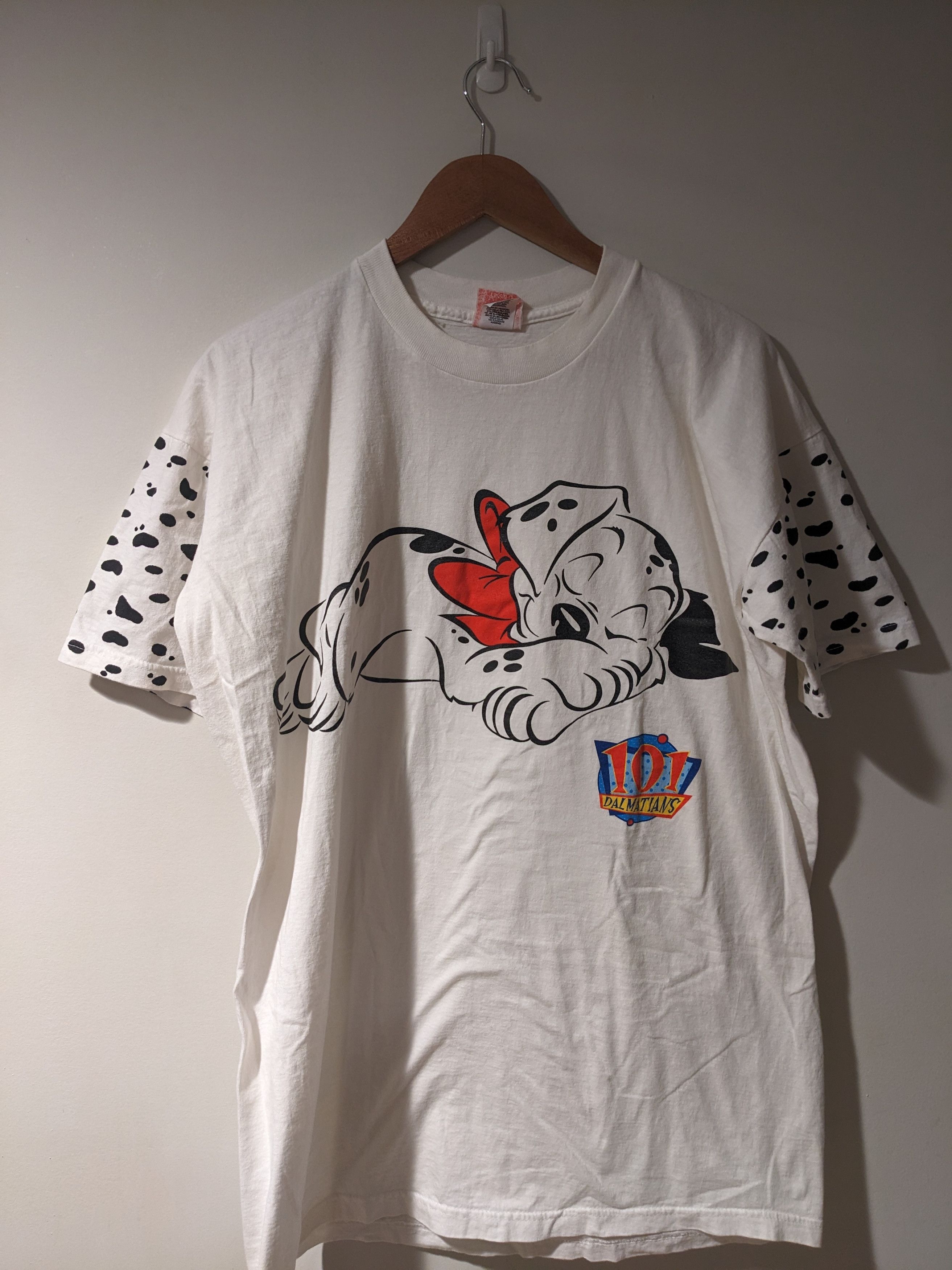 Disney × Vintage Vintage 90s 101 Dalmatians Disney Movie Promo T-Shirt Size US XL / EU 56 / 4 - 1 Thumbnail