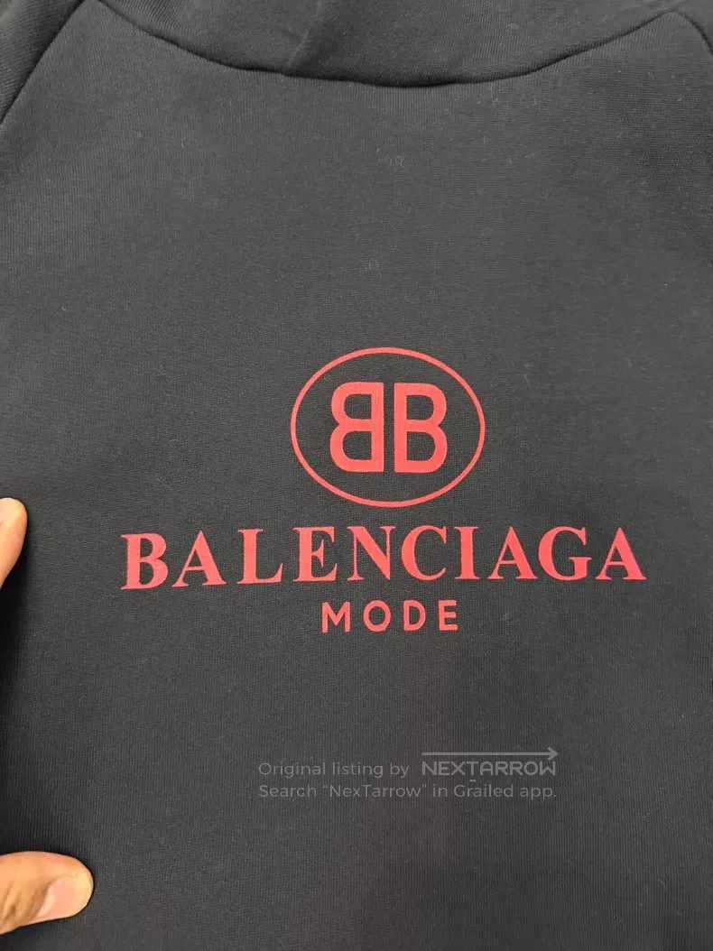 Balenciaga Balenciaga Black Hoodie Size US S / EU 44-46 / 1 - 4 Thumbnail