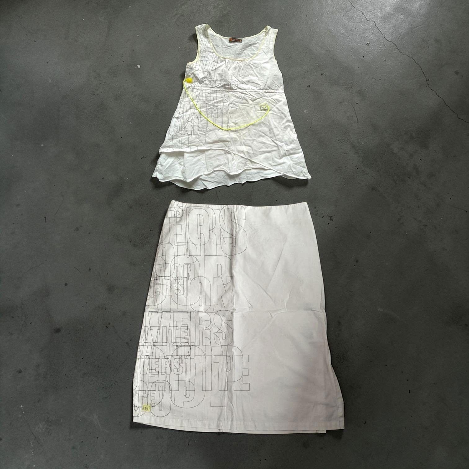 Other The Cop Copine White With Black Text Set Size ONE SIZE - 1 Thumbnail