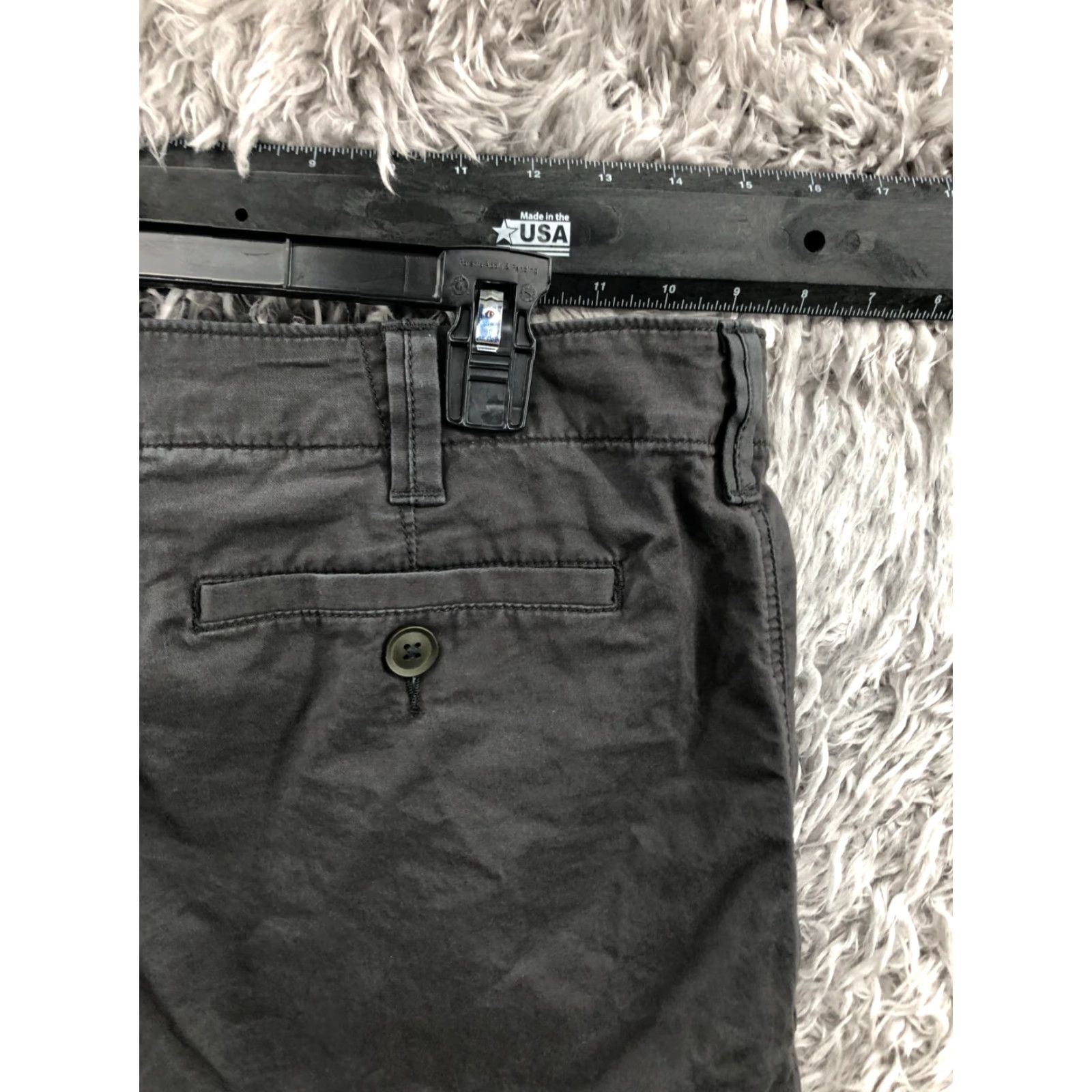 Vintage Sonoma Mens Shorts Bermuda Casual Mid Rise Gray 40 Regular Cotton Blend 5-Pocket Logo Wash Medium Spring Summer Fall Mens Size US 40 / EU 56 - 5 Thumbnail