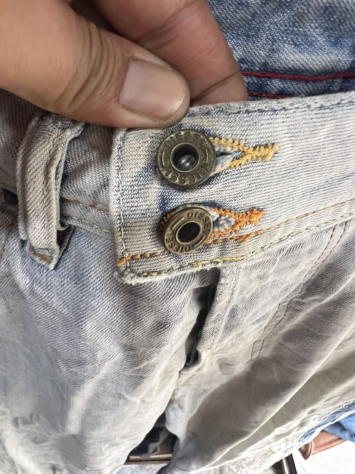 Diesel 🔥Vintage Diesel Industry Made in Italy Distressed Denim Size US 31 - 11 Thumbnail