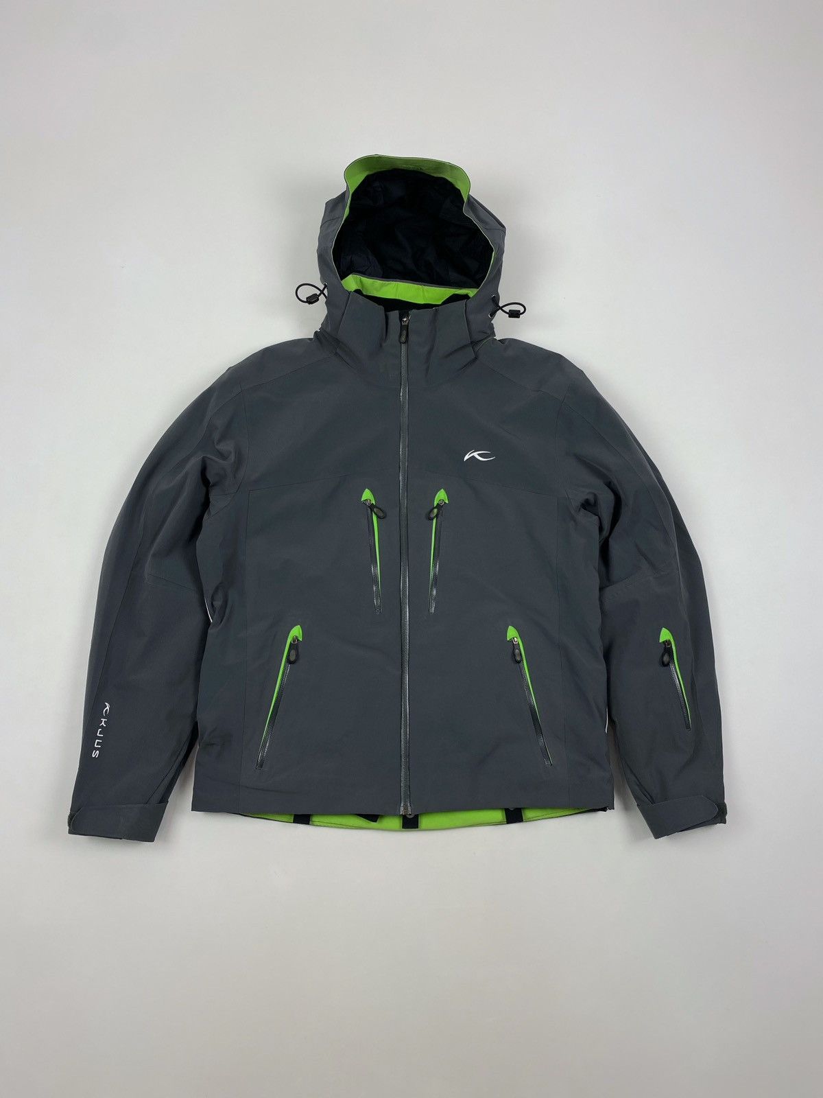 image of Kjus Ski Recco Technical Jacket in Grey, Men's (Size Medium)