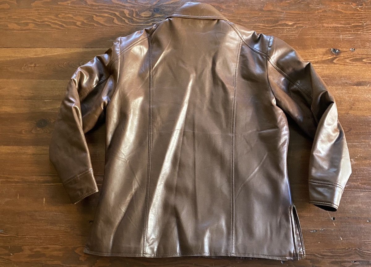Sears Vintage 60’s Sears Brown Pleather Faux Fur Retro Jacket Size US L / EU 52-54 / 3 - 17 Thumbnail
