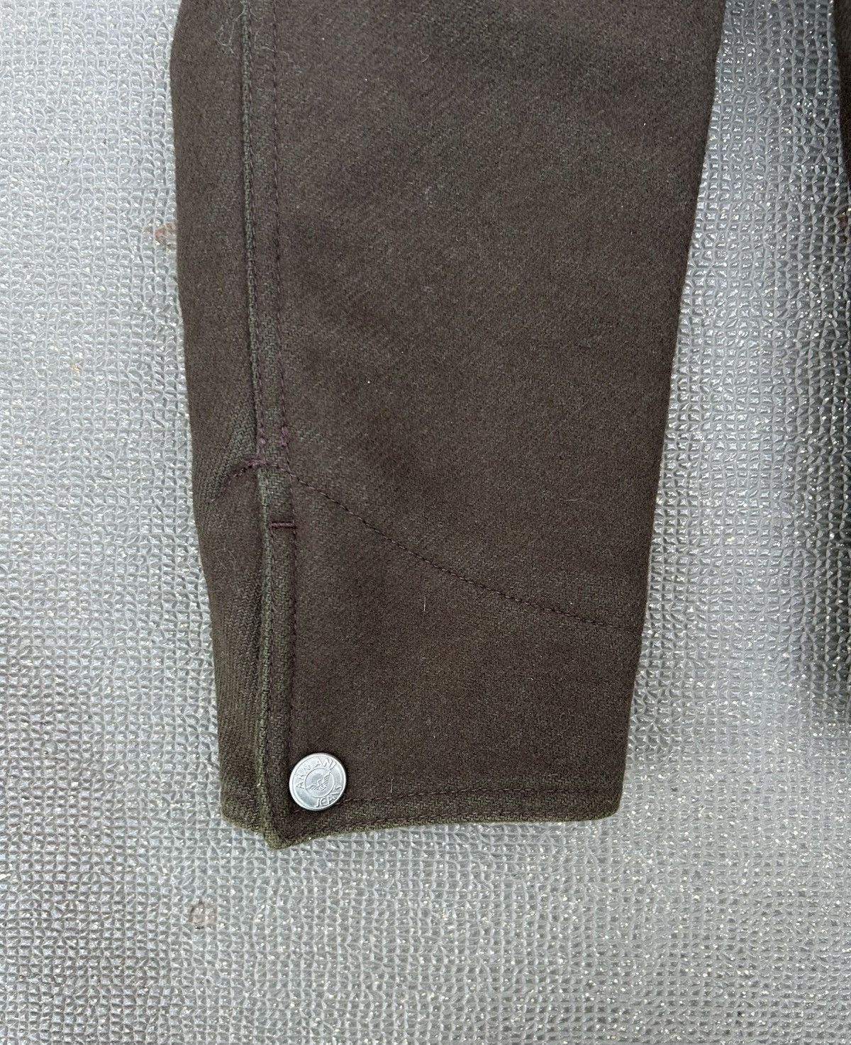Armani Armani Jeans 90s brown/green felt jacket Size US M / EU 48-50 / 2 - 6 Thumbnail