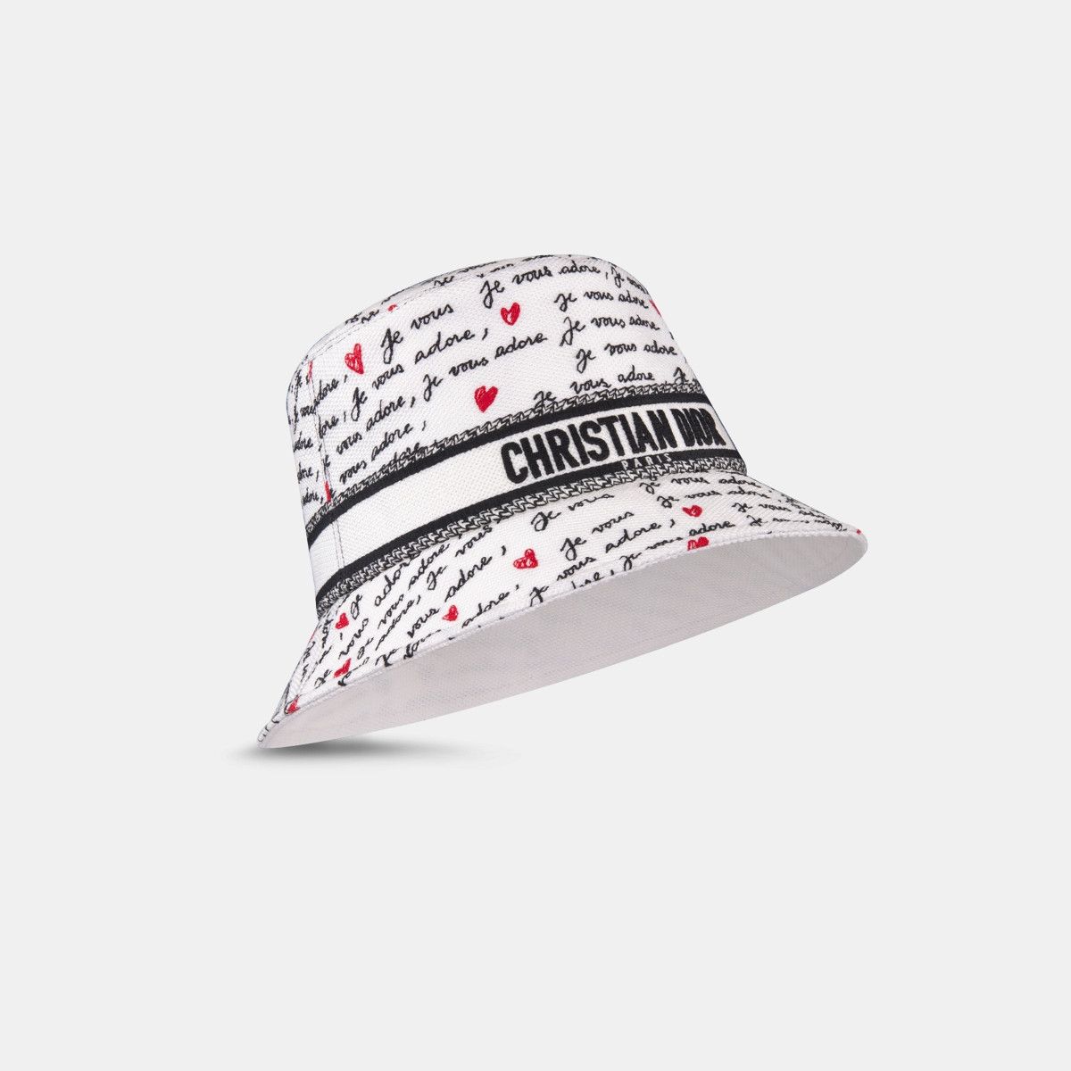 Dior o1bcso1str0226 Size:OS/Small-Brim Bucket Hat in White/Black Size ONE SIZE - 1 Thumbnail