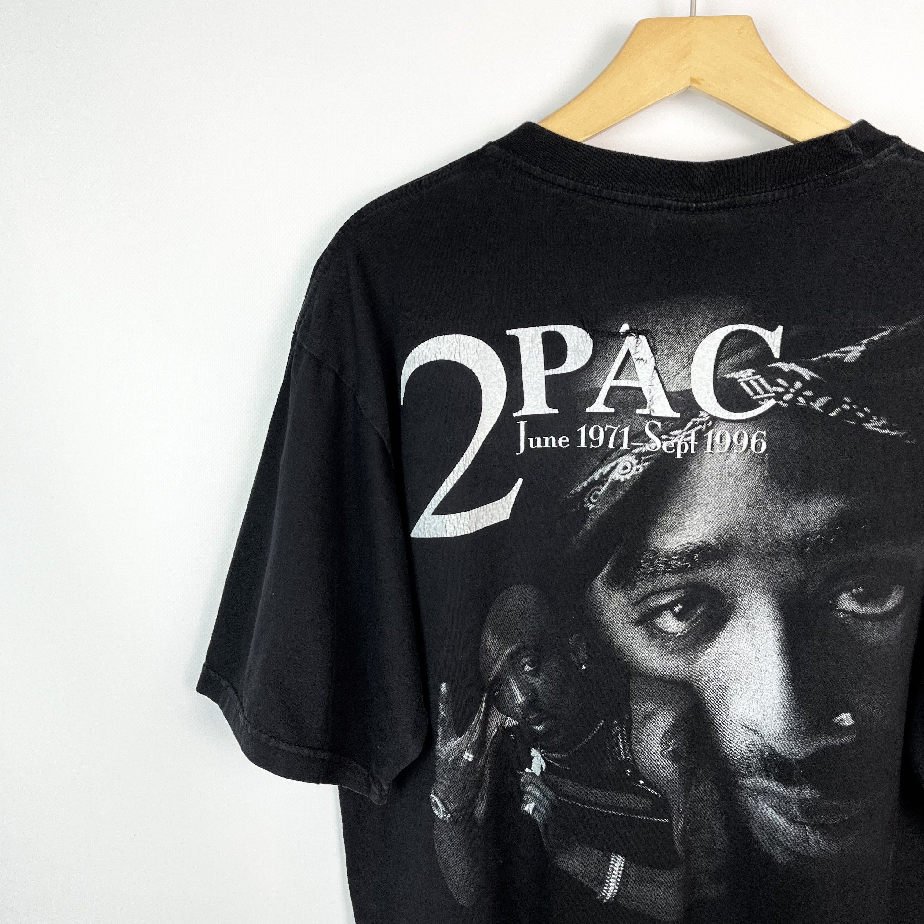 Rap Tees Vintage 2Pac Tupac Shakur AOP Rap T Shirt 90’s Size US XL / EU 56 / 4 - 20 Thumbnail