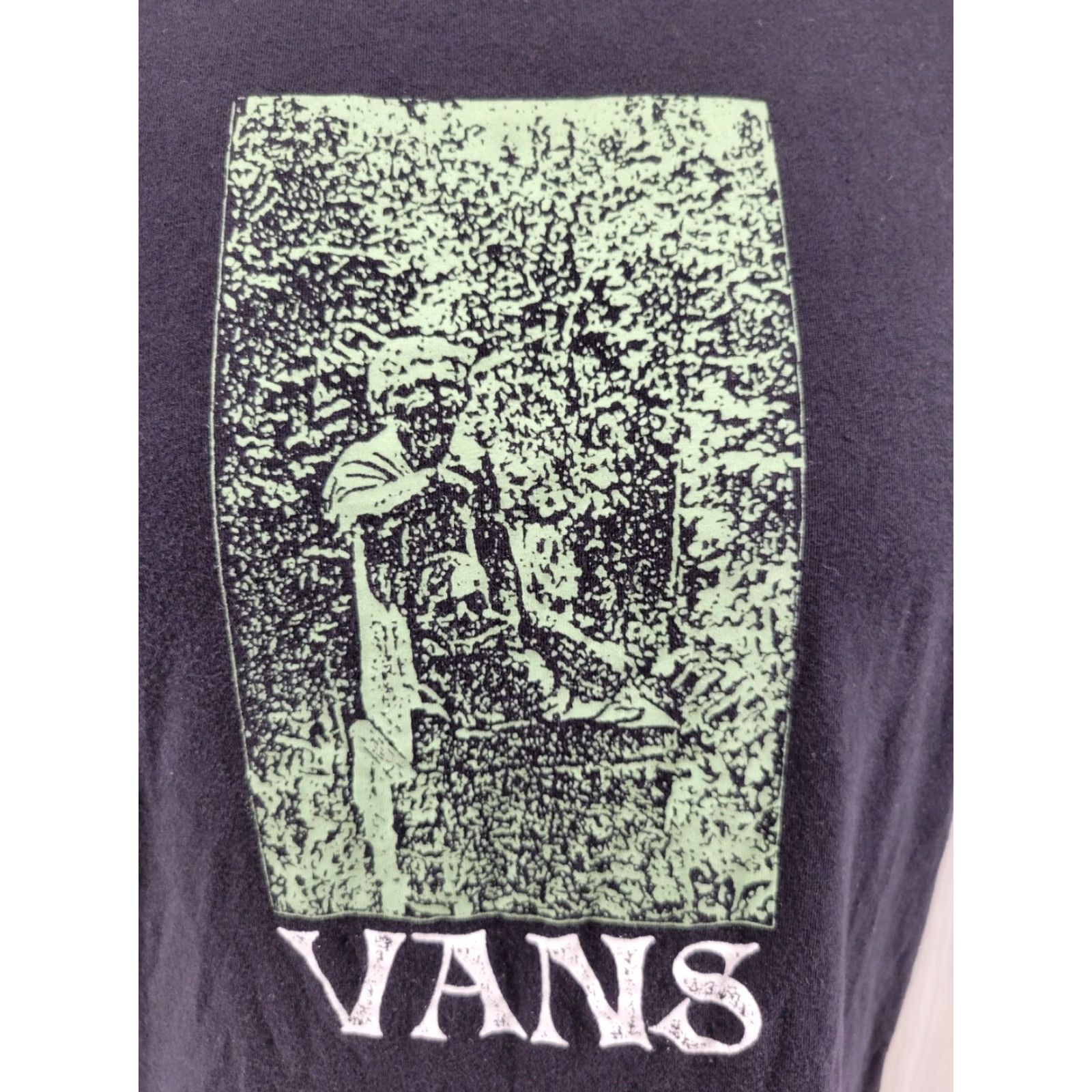 Vans VANS Logo Statue Graphic Shirt Mens Size M Tee Black Short Sleeve Crew Neck VANS Shirt Mens M Black Statue Graphic 90s/Classic Logo Size US M / EU 48-50 / 2 - 2 Thumbnail