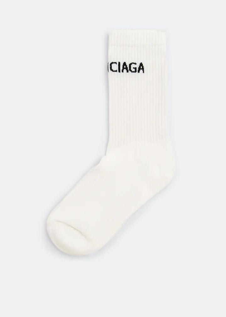 Balenciaga o1w1db10126 Size: XL / Socks Glow In the Dark in White Size ONE SIZE - 2 Thumbnail