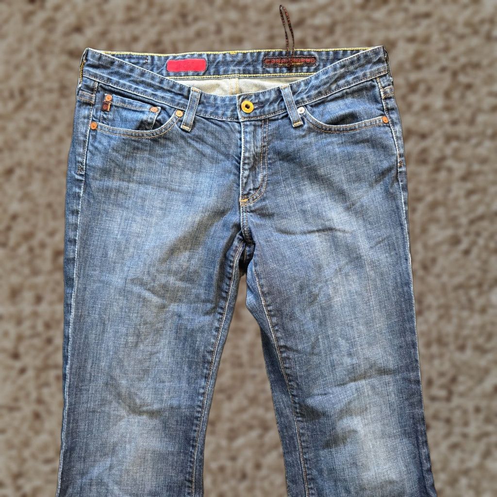 Vintage AG Adriano Goldschmied Jeans Womens 29 Blue High Rise Slim Flare Denim 5-Pocket Casual Womens Size 29" - 1 Thumbnail