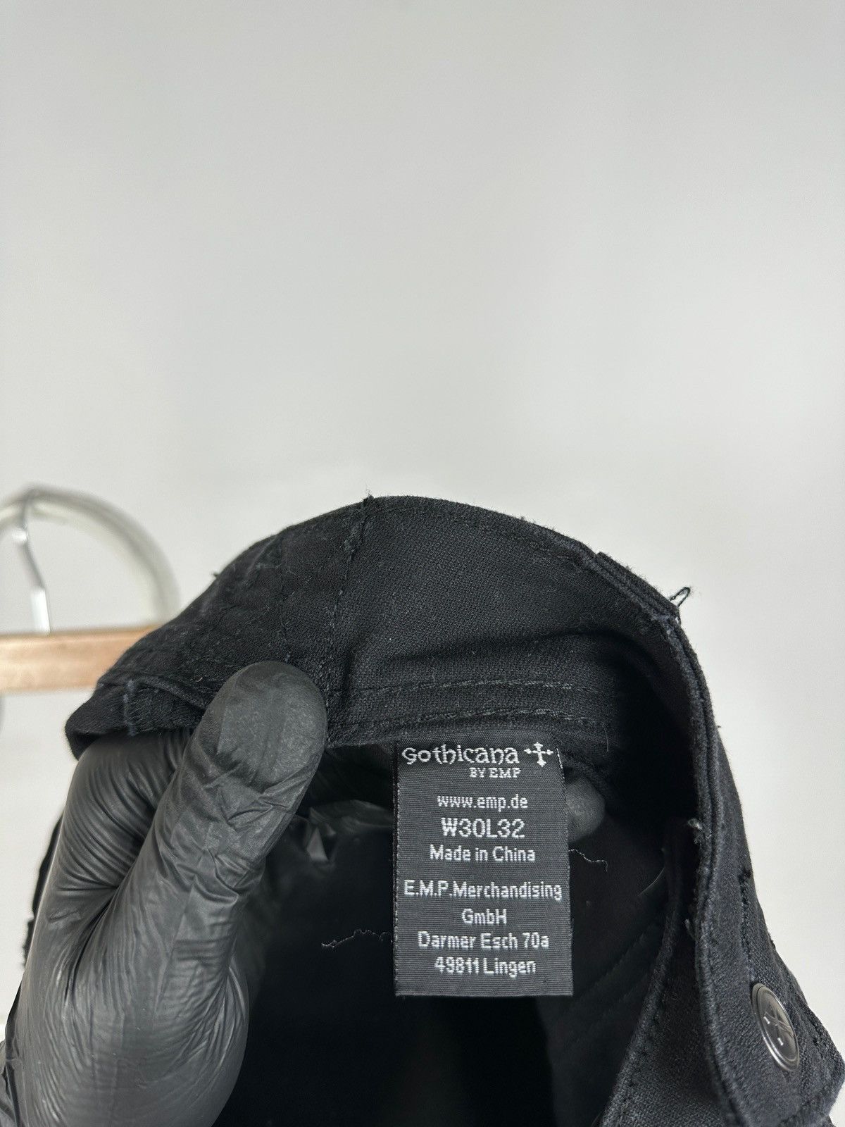 Japanese Brand Vintage Gothicana By EMP Punk Bondage Black Cargo Pants Size US 30 / EU 46 - 24 Thumbnail