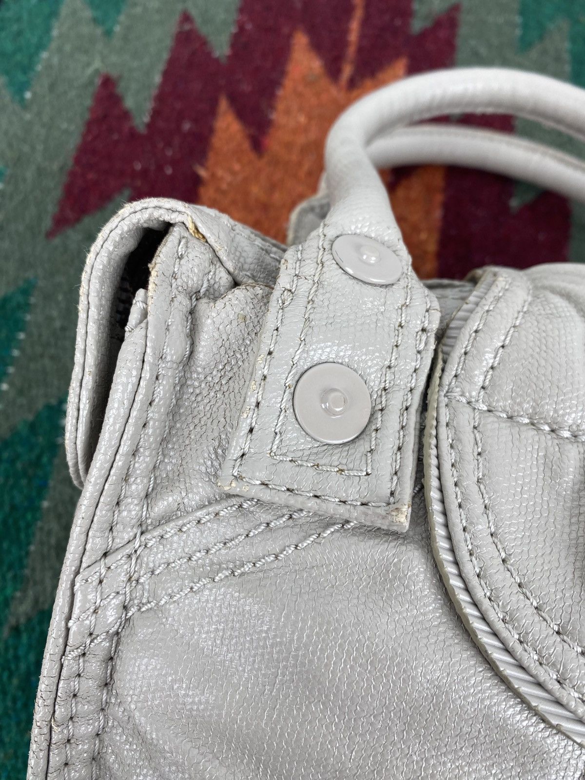 Diesel Y2K 2000's Diesel Genuine Leather Handle Bag Size ONE SIZE - 15 Thumbnail