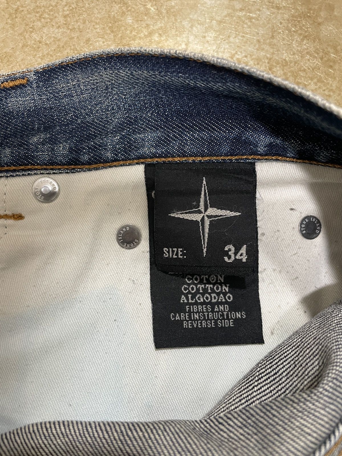 Massimo Osti × Stone Island Vintage Stone Island designer denim stone wash Jeans W34 Size US 34 / EU 50 - 10 Thumbnail