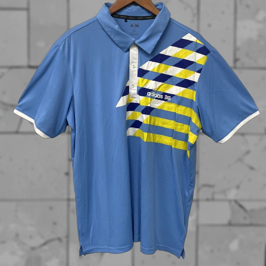 Adidas Adidas Blue Athletic Polo Shirt Mens XL Size US XL / EU 56 / 4 - 1 Thumbnail