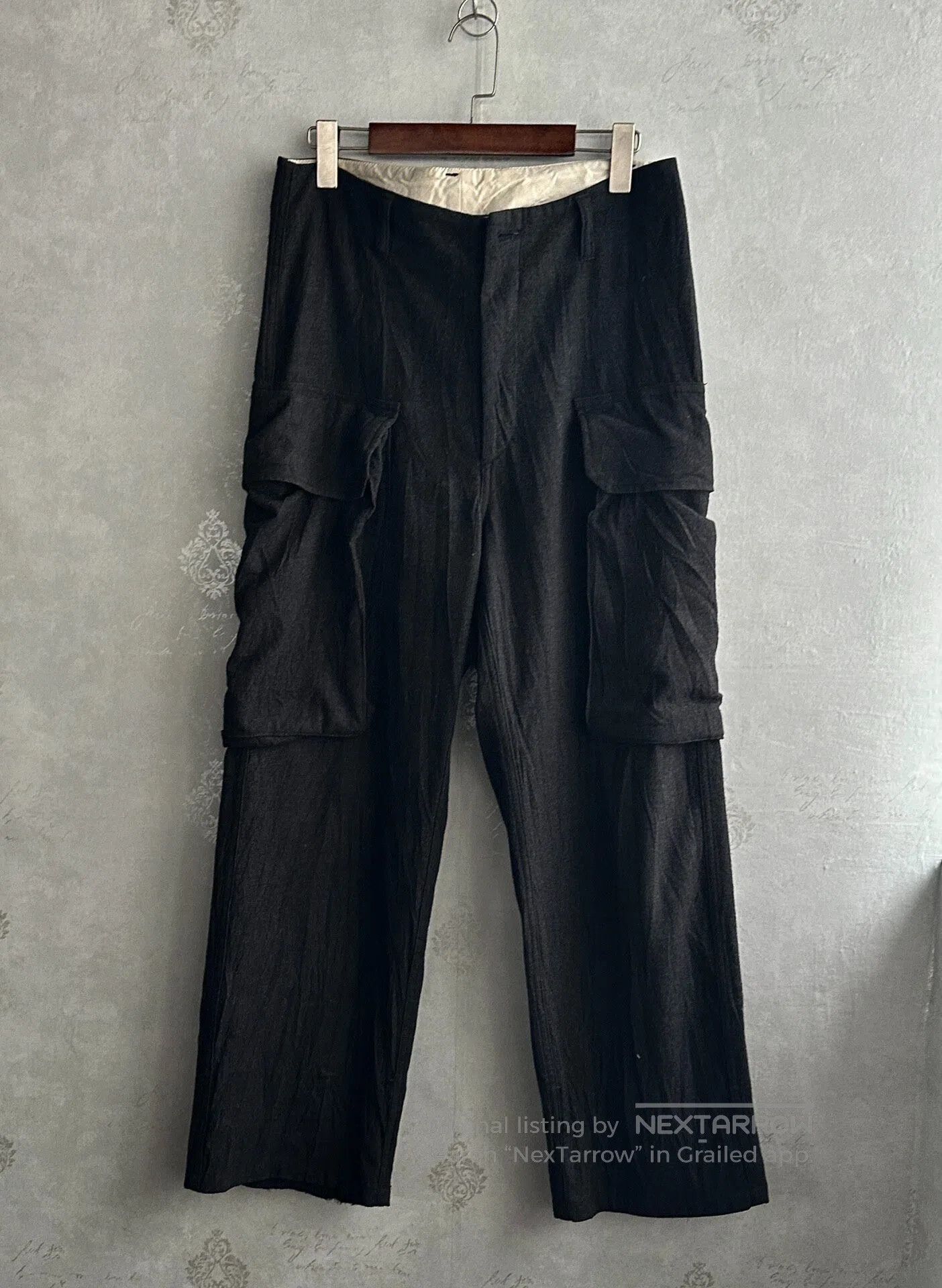 Other julius size2 04aw 3D-Pocketed Cargo Wool Long Pants| Size US 31 - 1 Thumbnail
