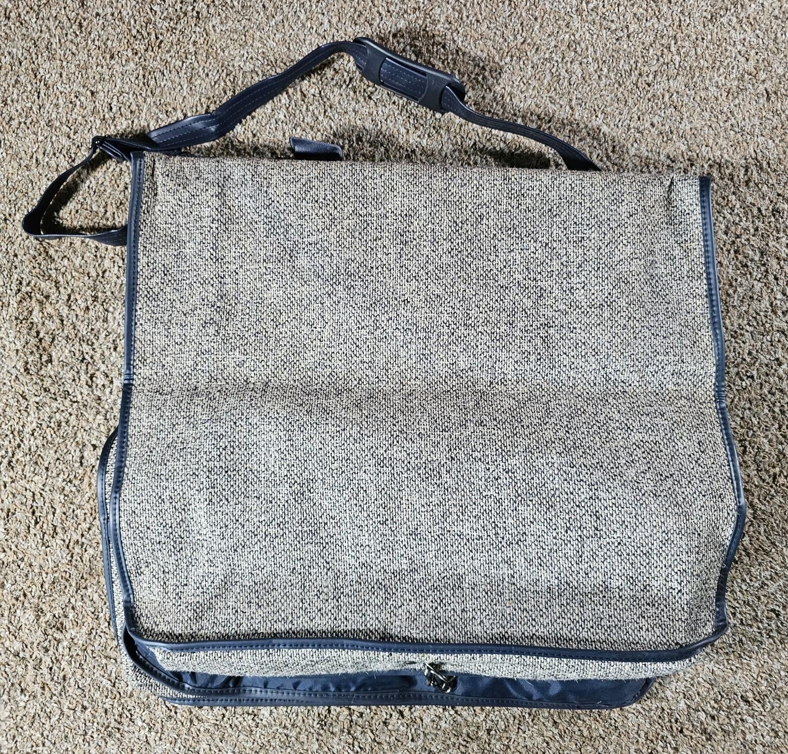 Pierre Cardin Vintage PIERRE CARDIN Garment Bag Luggage Hanging Suit Tweed Size ONE SIZE - 5 Thumbnail