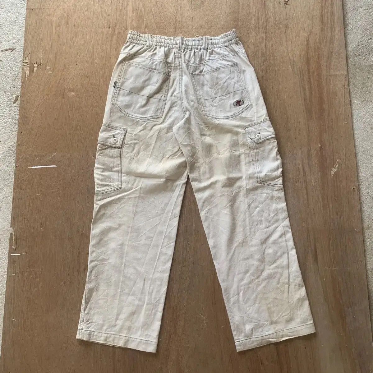 Japanese Brand VINTAGE RATION LAVEUR TROUSERS SPRINGWAIST BAGGY CARGO PANTS Size US 34 / EU 50 - 9 Thumbnail