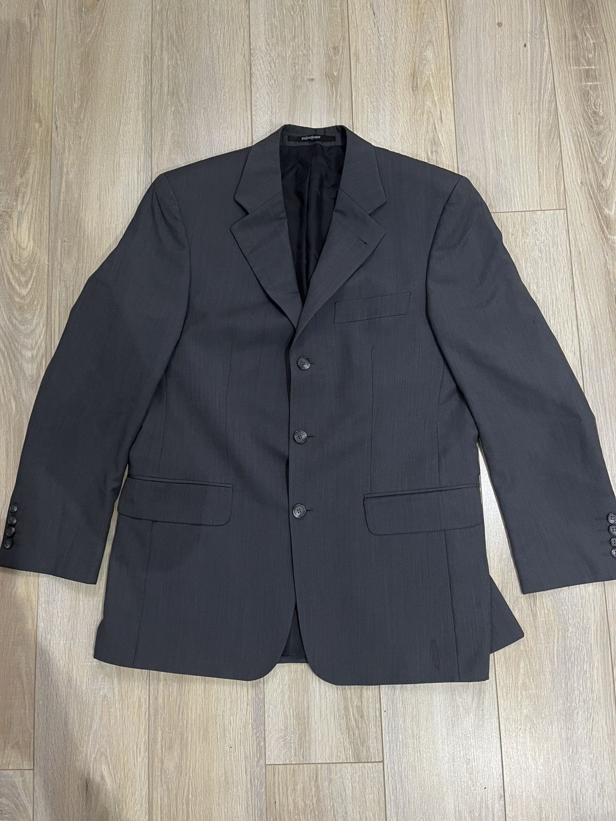 Yves Saint Laurent Yves Saint Laurent Mens Suit Size 46S - 2 Thumbnail