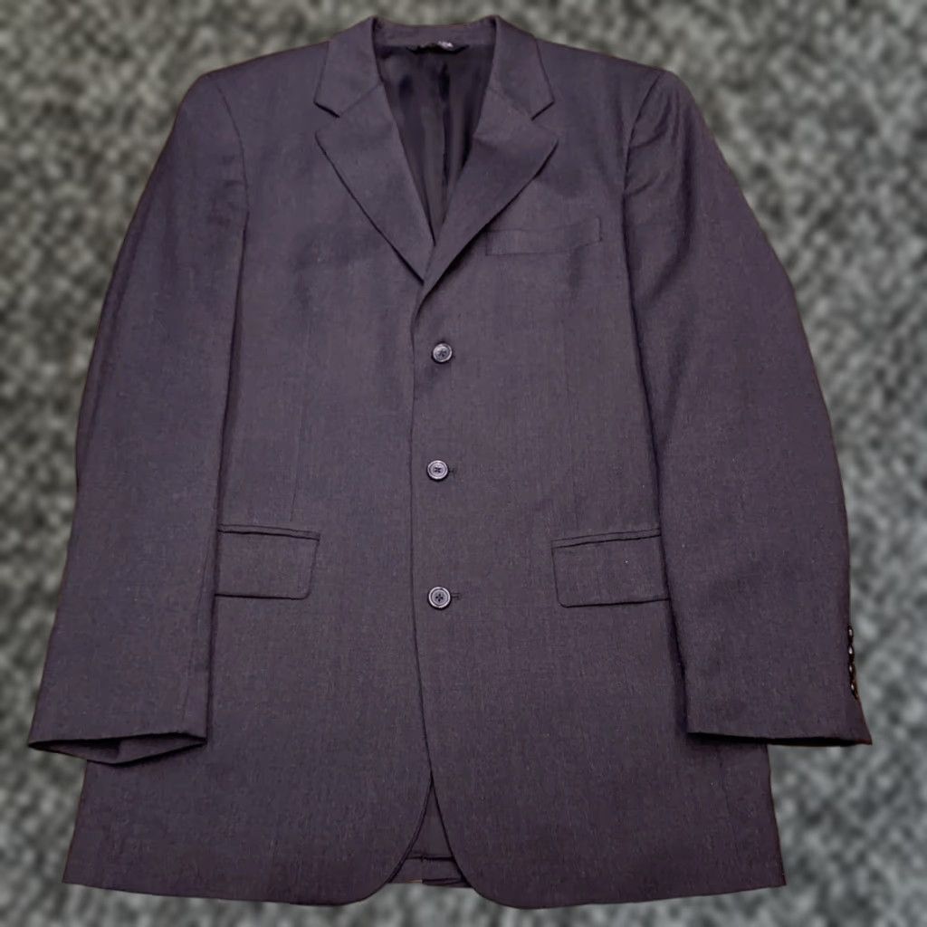 Jos. A. Bank Jos. A. Bank 2 Piece Suit Gray Wool 40 Long Regular Men's Cuffed Pants 34x30 Formal Wedding Vintage No Size 40R - 1 Thumbnail