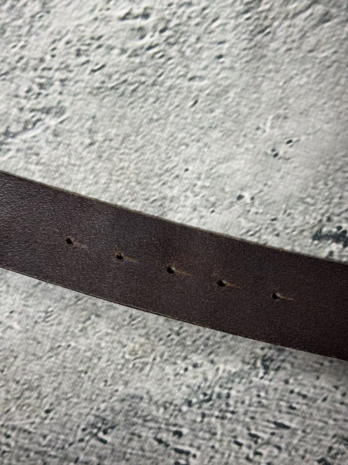 Diesel Diesel leather belt big buckle Y2K brown Size 40 - 6 Thumbnail