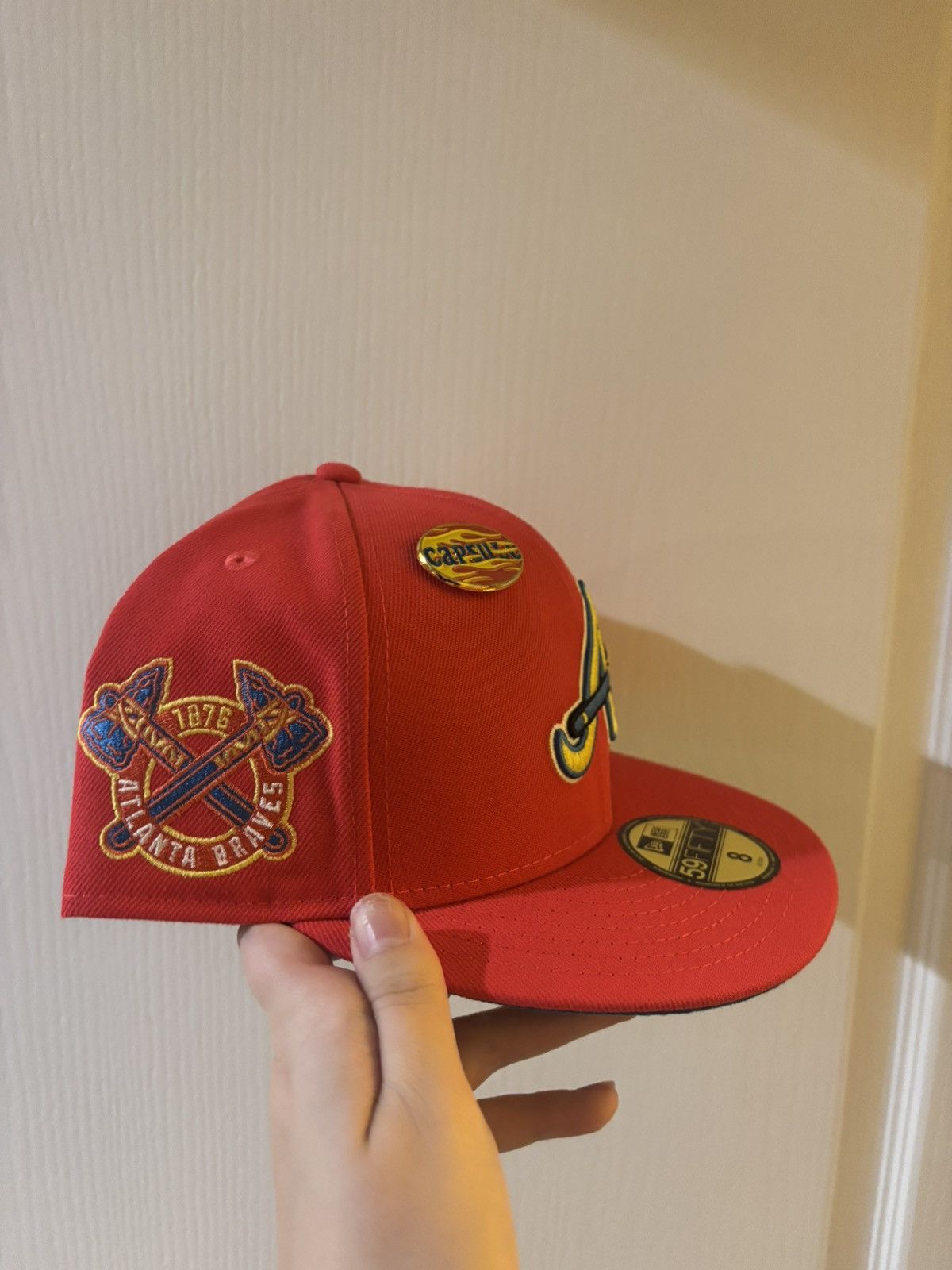 Other Capsule Hats x New Era Atlanta Braves Hot Rod Tomahawk Size ONE SIZE - 2 Thumbnail