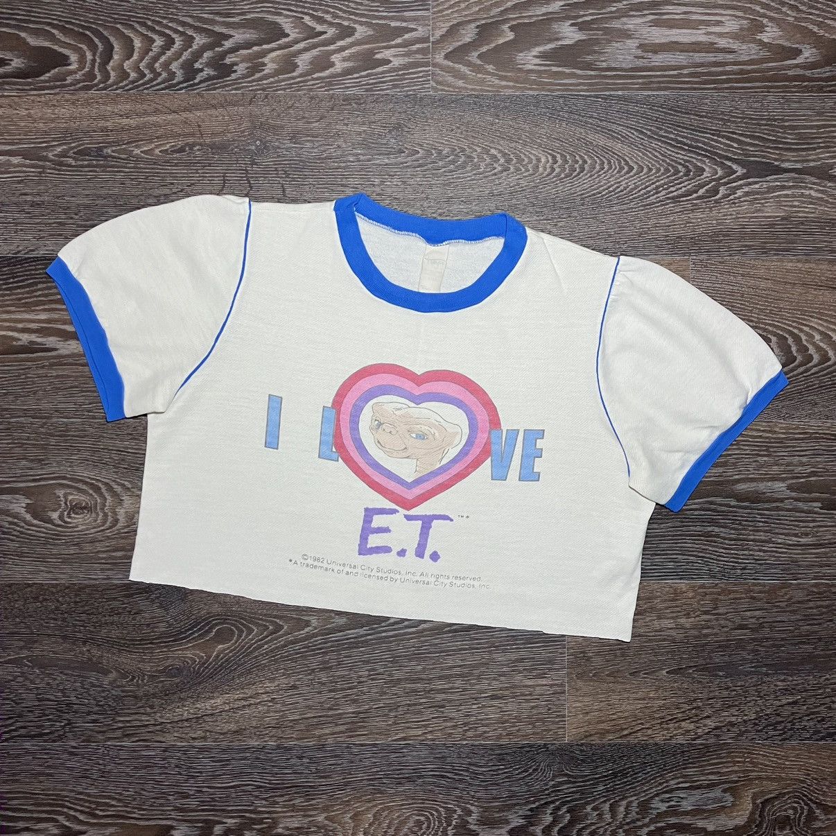 Cartoon Network 80s The Extra-Terrestrial Movie (1982) Crop Top Y2K T-shirt Size L / US 10 / IT 46 - 1 Thumbnail