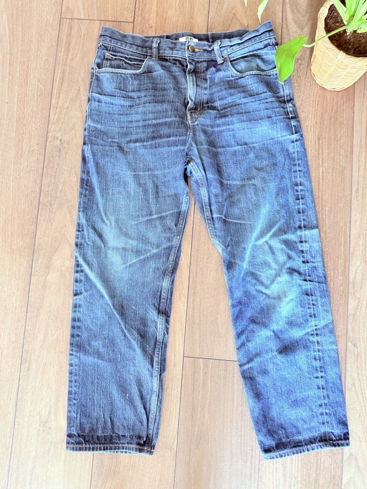 Uniqlo Uniqlo 100% cotton regular fit salvage Size US 32 / EU 48 - 3 Thumbnail