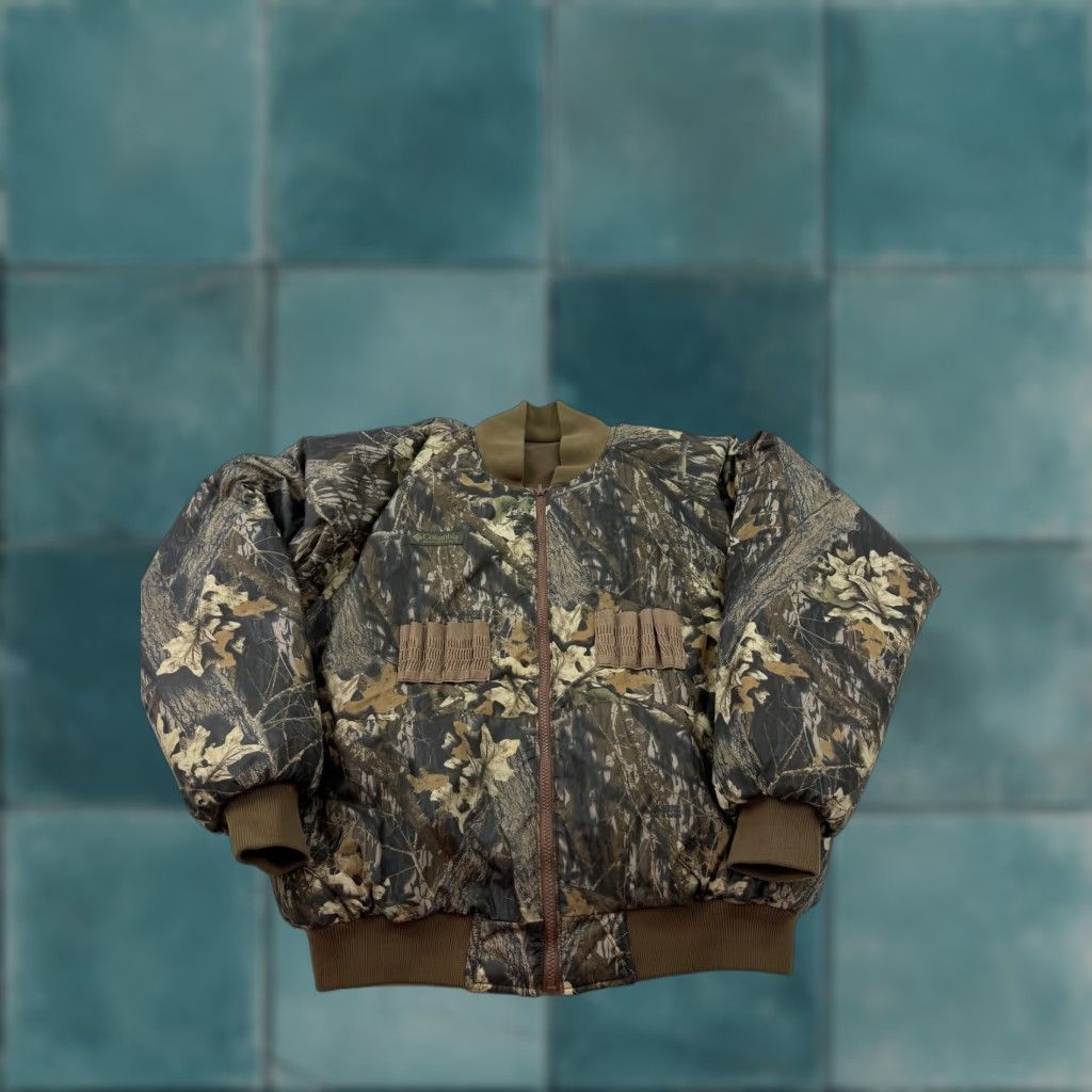 Vintage Columbia Mens Large Jacket Bomber Reversible Camouflage Nylon Zip Hunting Winter Size US L / EU 52-54 / 3 - 1 Thumbnail