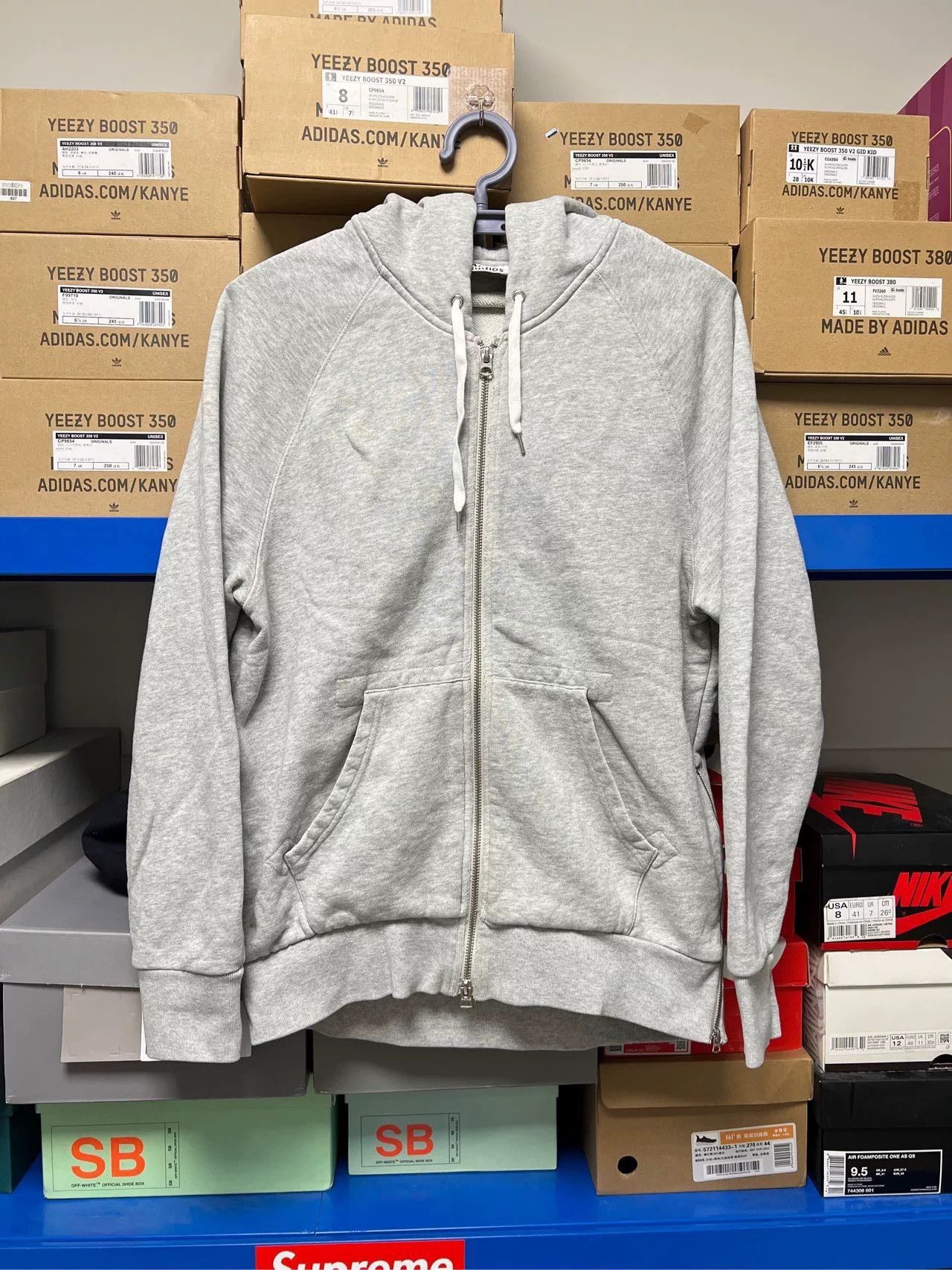 Acne Studios Side Zip Hooded Sweatshirt