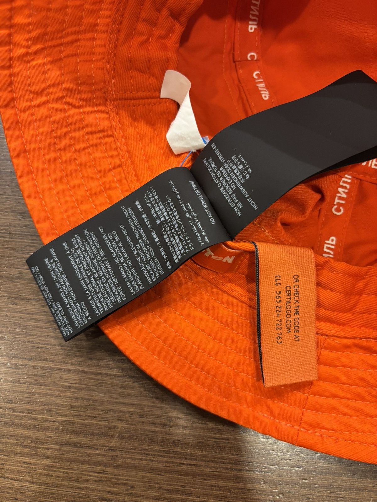 Heron Preston Heron Preston Logo Bucket Hat Size ONE SIZE - 5 Thumbnail
