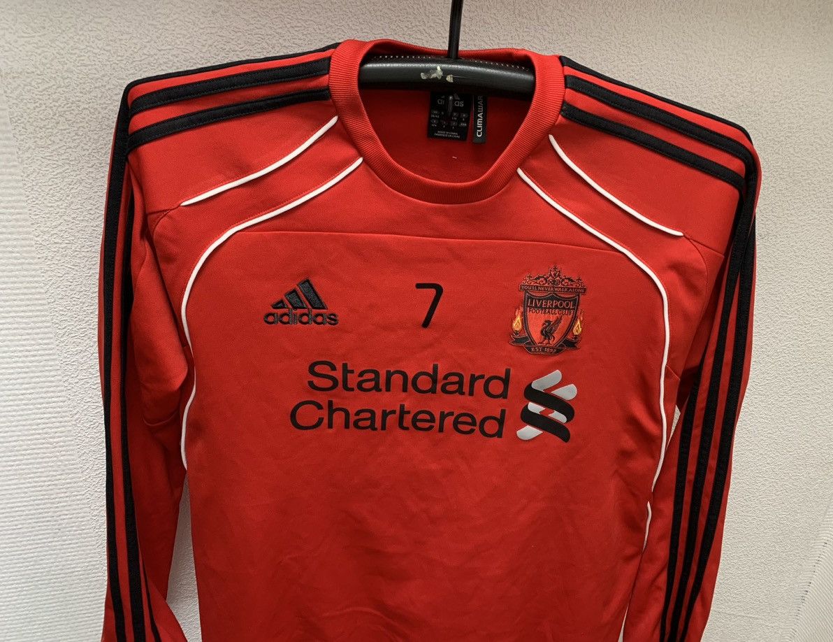 Adidas Liverpool adidas soccer jersey 7 Gerrard sweatshirt S vintag Size US S / EU 44-46 / 1 - 2 Thumbnail