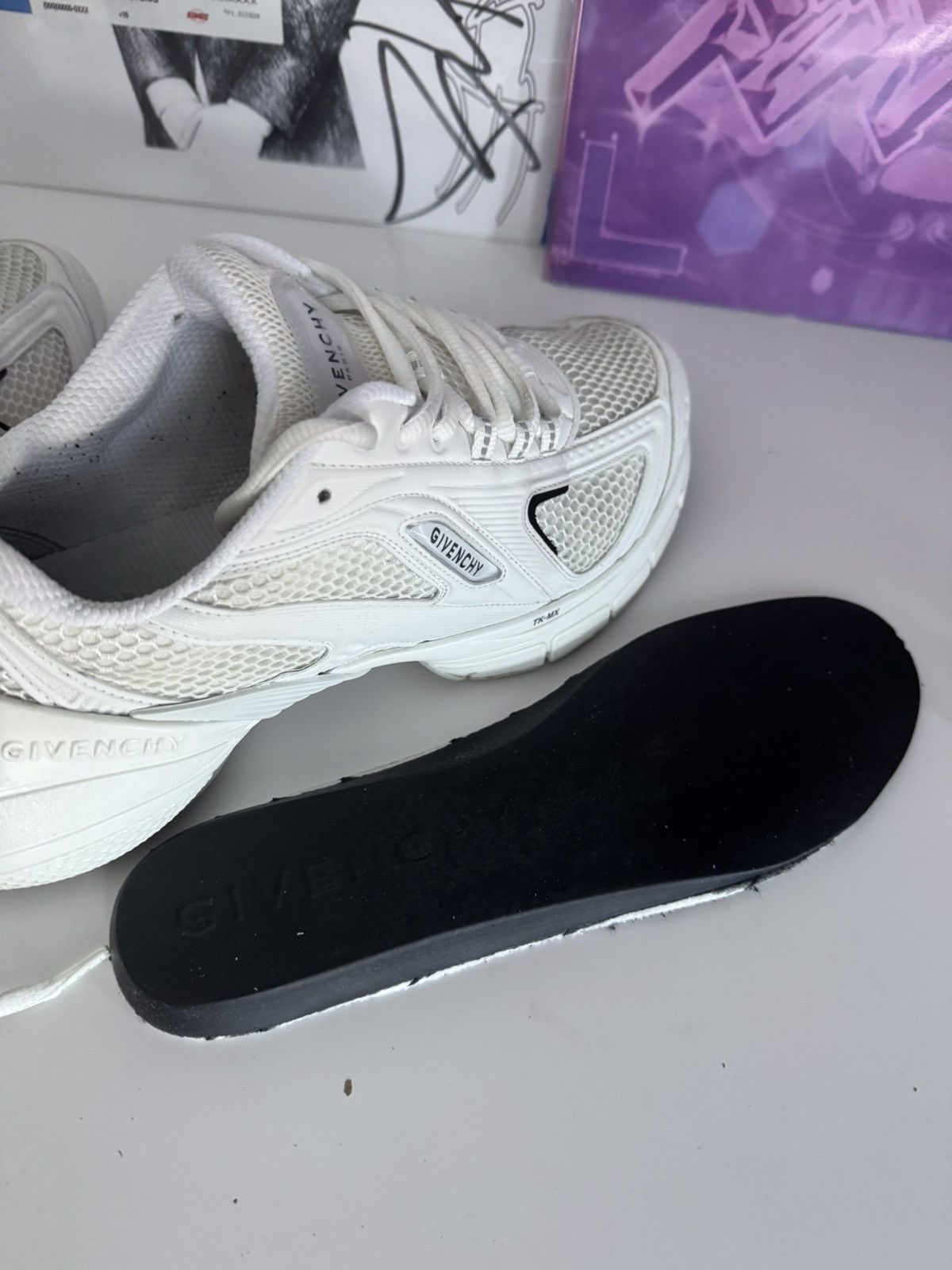 Givenchy Givenchy TK-MX White Sneakers Runners Luxury Designer Size US 9 / EU 42 - 13 Thumbnail