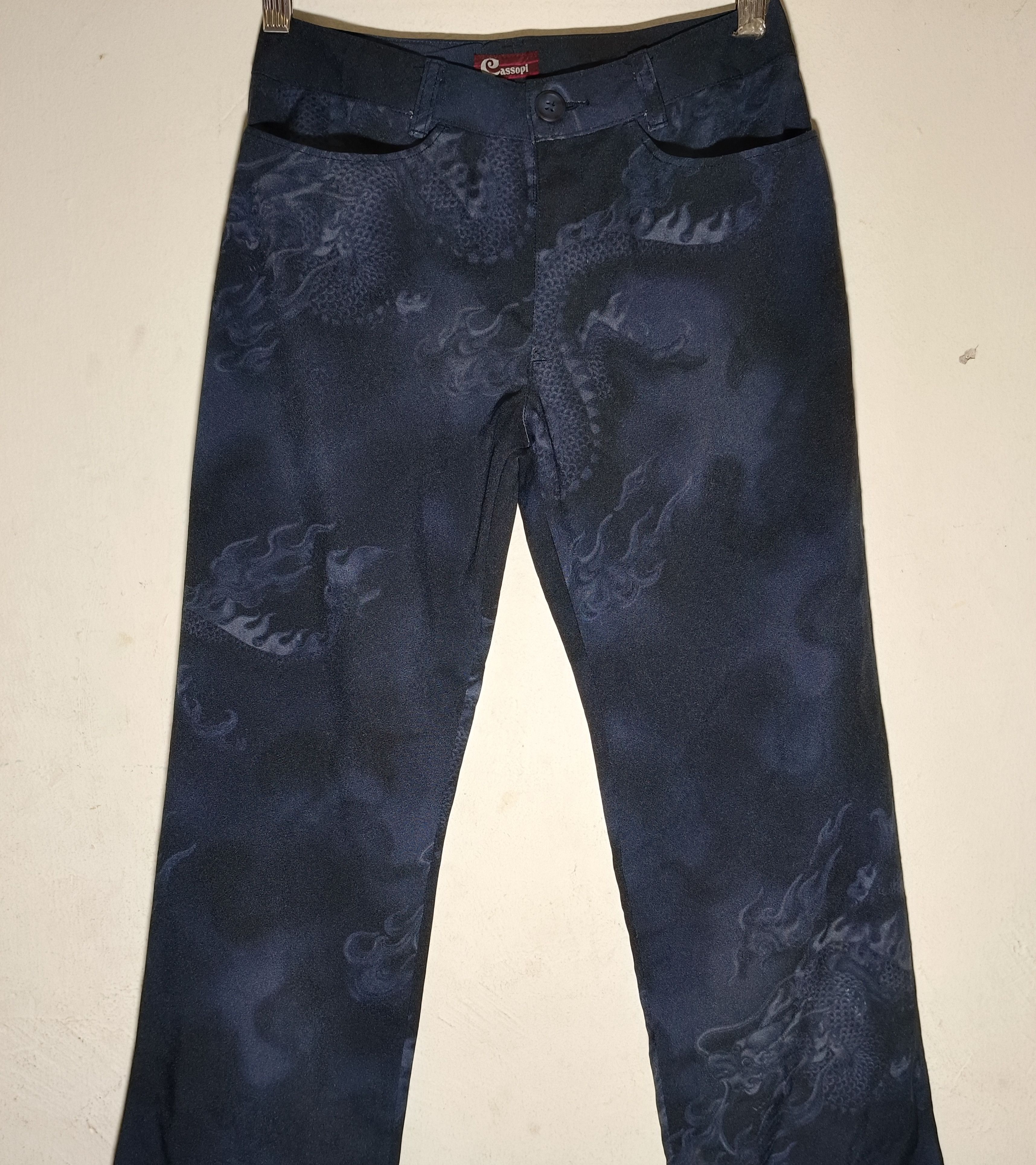 14th Addiction × If Six Was Nine × Le Grande Bleu (L.G.B.) Japanese Y2K Pants Dragon Size US 26 / EU 42 - 2 Thumbnail