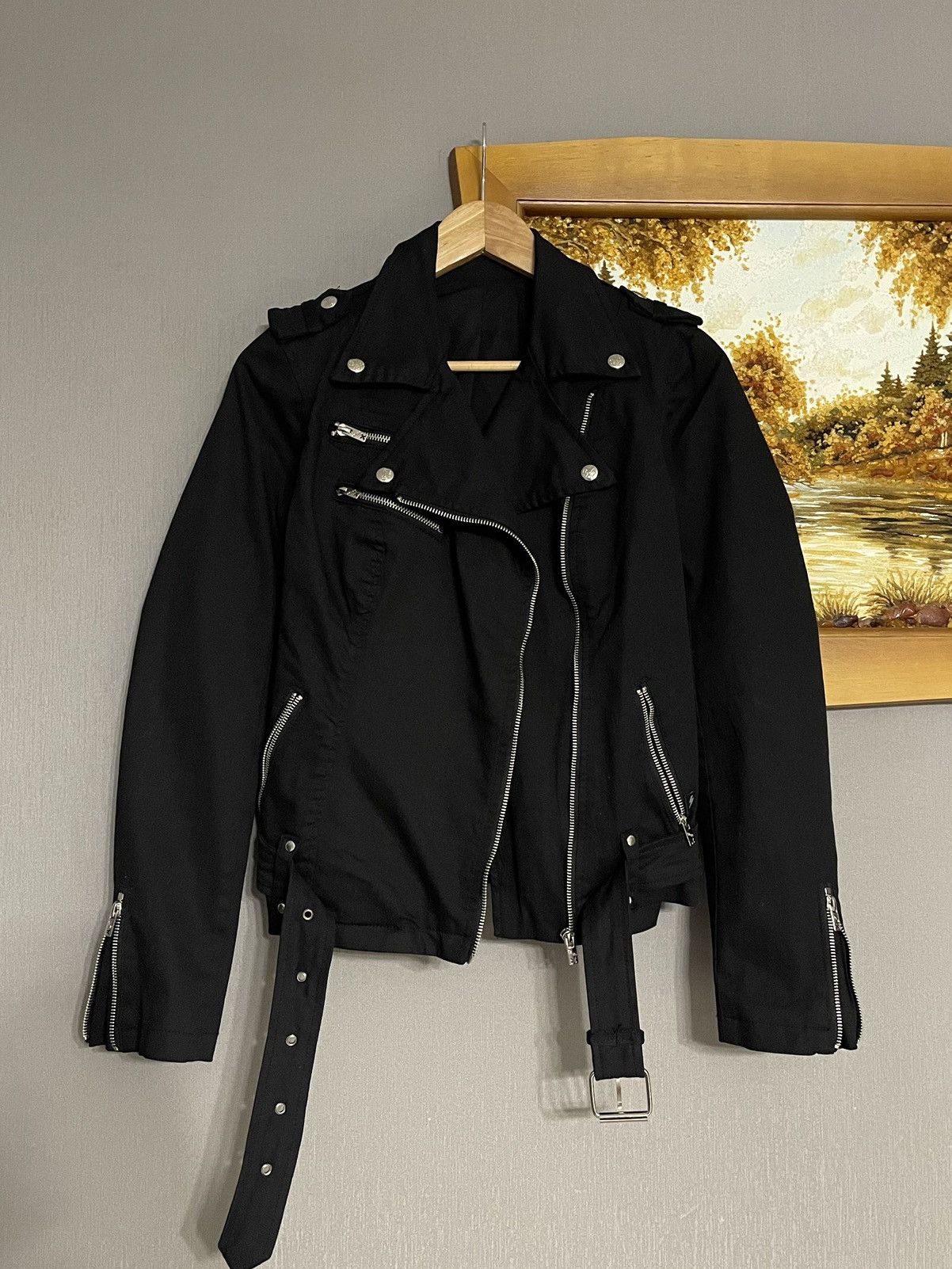 Tripp NYC Tripp Nyc Crazy Cotton Biker Black Jacket Opium Y2K Gothic Size S / US 4 / IT 40 - 1 Thumbnail