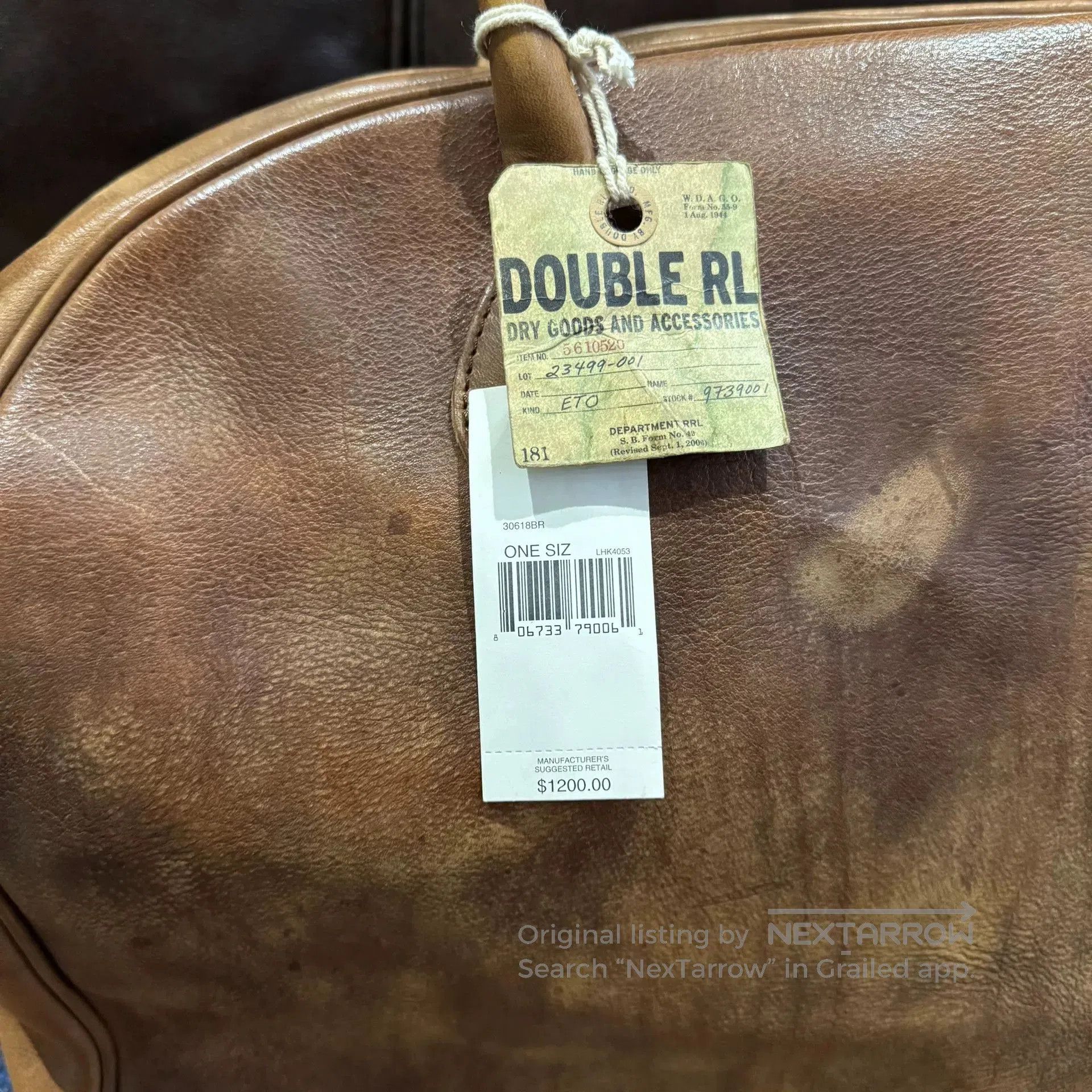 RRL Ralph Lauren RRL Ralph Lauren Double RL Travel Bag. Size ONE SIZE - 4 Thumbnail