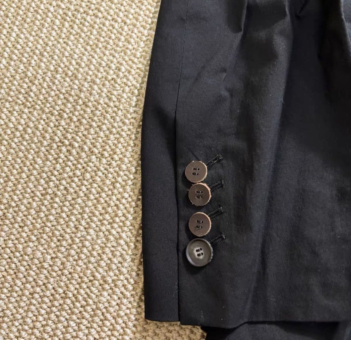 Bed j.w. Ford Black Button-Up Shirt with Decorative Sleeve Buttons Size US M / EU 48-50 / 2 - 1 Thumbnail
