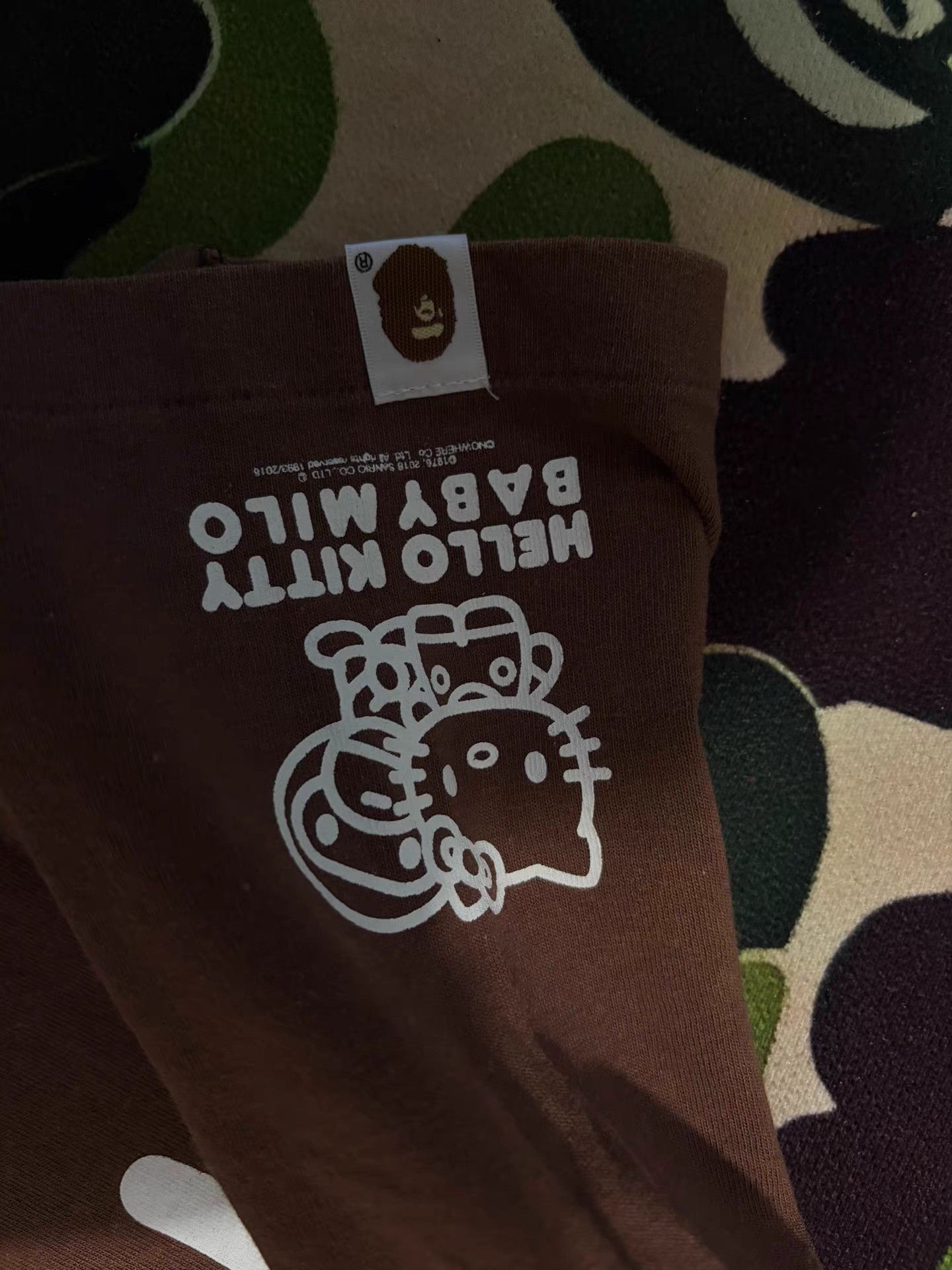 Bape Bape Kids x Hello Kitty Collaboration Short Sleeve T-Shirt Size US XS / EU 42 / 0 - 6 Thumbnail