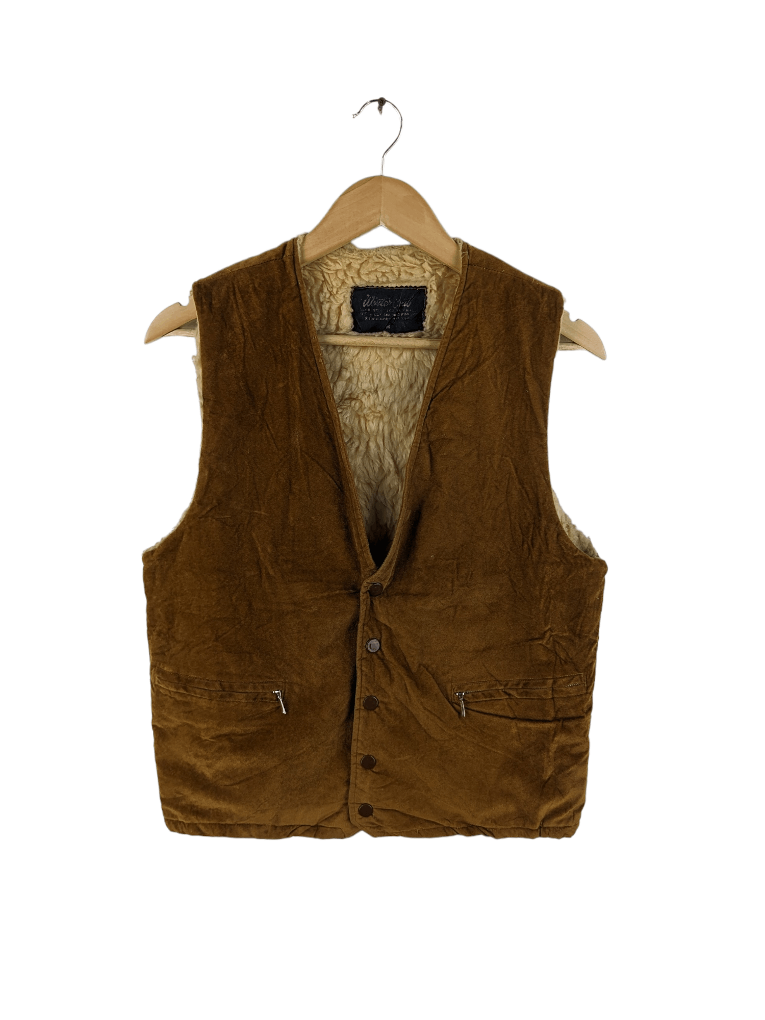 Japanese Brand × Velvet × Vintage Vintage Velvet Vest Lining Sherpa Snap Button Size US M / EU 48-50 / 2 - 1 Thumbnail