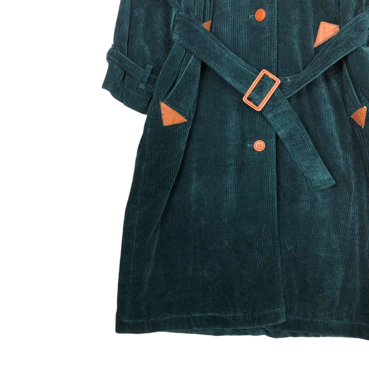 Issey Miyake 🔥VINTAGE 80’s LONG JACKET CORDUROY ISSEY SPORT LEATHER PARTS Size US M / EU 48-50 / 2 - 7 Thumbnail
