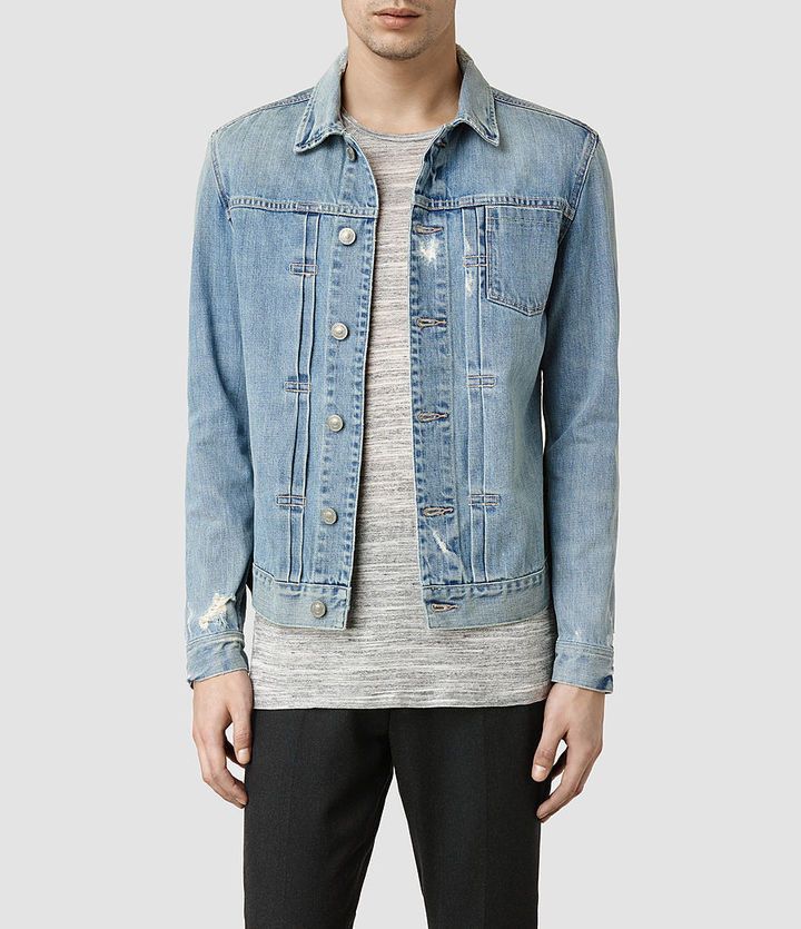 Allsaints Distressed Hisa Denim Jacket