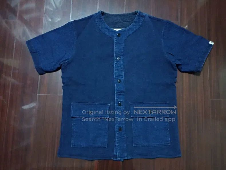 Neighborhood Neighborhood Indigo-Dyed Sashiko Short Sleeve Jacket Size US L / EU 52-54 / 3 - 1 Thumbnail