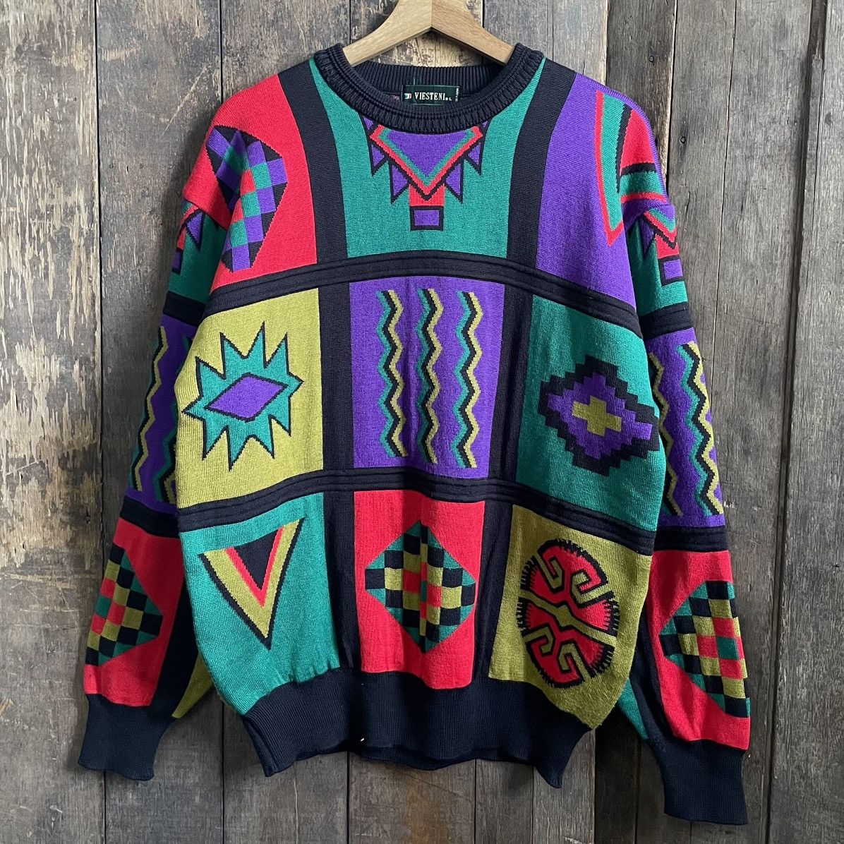 Japanese Brand × Vintage Knitwear Crewneck Sweatshirt Size US L / EU 52-54 / 3 - 1 Thumbnail